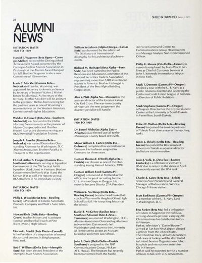 Alumni News, March 1971